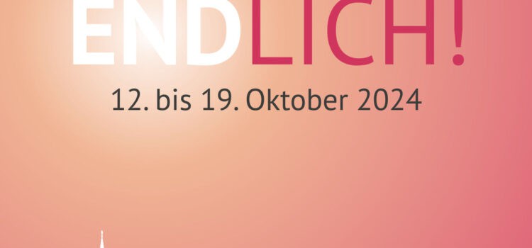 Flyer der JA ENDlich! 1. Münchner Hospiz- und Palliativwoche 12. - 19.10.2024